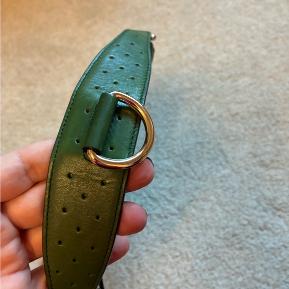 SOLD Perfect Condition: Gucci Reins Beige and Green Women's Bag - Picture 4 of 11